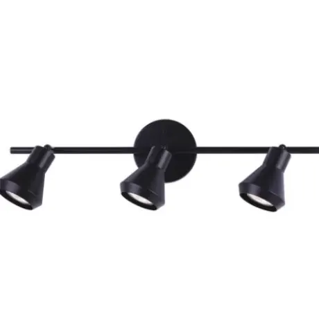 * Indoor Lighting|Cheap Patriot Lighting® Blair Matte Black 3-Light Fixed Track Light