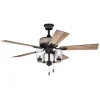 * Ceiling Fans|Cheap Patriot Lighting® Elegant Home Brooklyn 52″ Black With Faux Wood Indoor Led Ceiling Fan