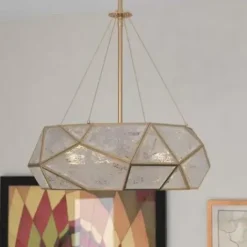 * Indoor Lighting|Cheap Patriot Lighting® Euclid Aged Brass 3 Light Pendant