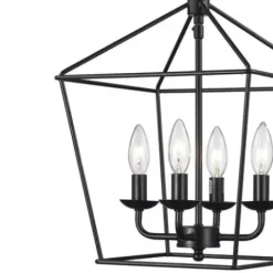 * Indoor Lighting|Cheap Patriot Lighting® Hugh Black 4-Light Pendant