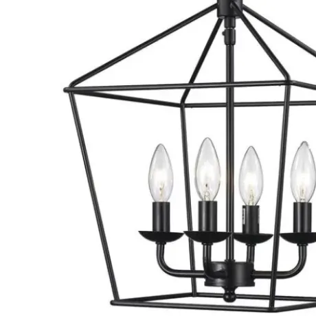* Indoor Lighting|Cheap Patriot Lighting® Hugh Black 4-Light Pendant