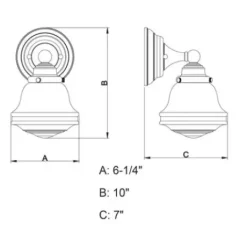 * Indoor Lighting|Cheap Patriot Lighting® Huntley Oil Rubbed Bronze 1 Light Vanity Light