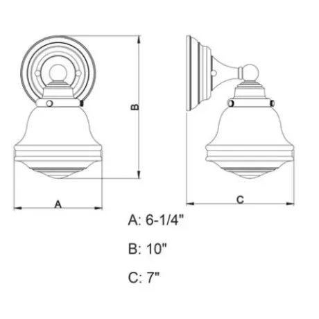 * Indoor Lighting|Cheap Patriot Lighting® Huntley Oil Rubbed Bronze 1 Light Vanity Light