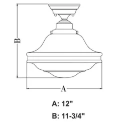 * Indoor Lighting|Cheap Patriot Lighting® Huntley Oil Rubbed Bronze Semi-Flush Mount Ceiling Light