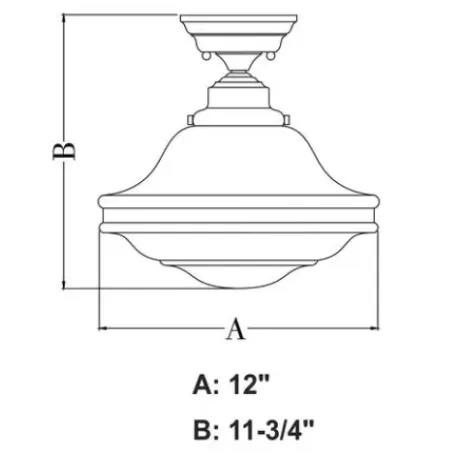 * Indoor Lighting|Cheap Patriot Lighting® Huntley Oil Rubbed Bronze Semi-Flush Mount Ceiling Light