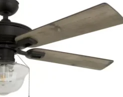 * Ceiling Fans|Cheap Patriot Lighting™ Hyattsville 52″ Bronze Indoor/Outdoor Led Ceiling Fan