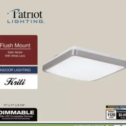 * Indoor Lighting|Cheap Patriot Lighting® Kriti Satin Nickel Integrated Led Flush Mount Ceiling Light