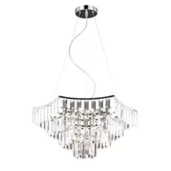 * Indoor Lighting|Cheap Patriot Lighting® Lucida Chrome 8-Light Pendant