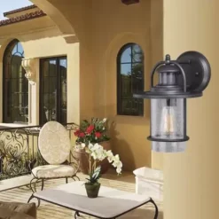 * Outdoor Lighting|Cheap Patriot Lighting® Merrick Oil-Rubbed Bronze Outdoor Motion Sensor Security Wall Light