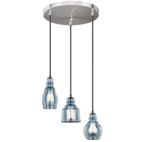 * Indoor Lighting|Cheap Patriot Lighting® Millie Satin Nickel 3 Light Mini Pendants