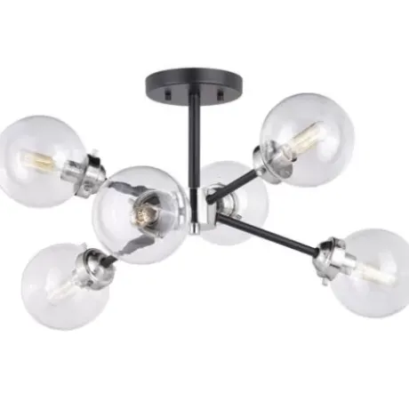 * Indoor Lighting|Cheap Patriot Lighting® Orbit Oil Rubbed Bronze 6 Light Semi-Flush Mount Ceiling Light