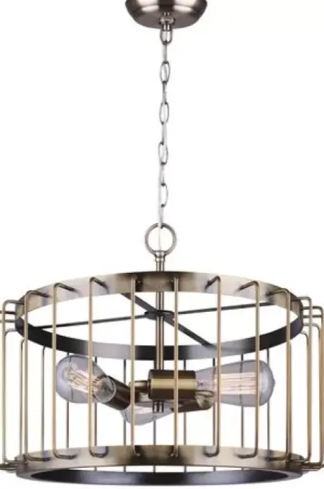 * Indoor Lighting|Cheap Patriot Lighting® Paz Gold 3-Light Pendant