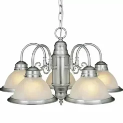 * Indoor Lighting|Cheap Patriot Lighting® Saturn 5-Light Brushed Nickel Chandelier