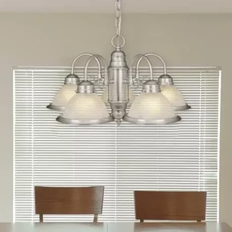 * Indoor Lighting|Cheap Patriot Lighting® Saturn 5-Light Brushed Nickel Chandelier