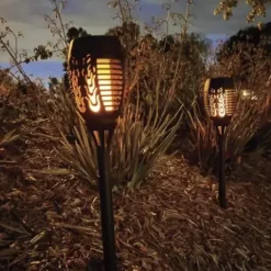 * Outdoor Lighting|Cheap Patriot Lighting® Solar Integrated Led Flicker Flame Landscape Light – Assorted