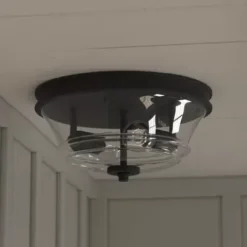 * Indoor Lighting|Cheap Patriot Lighting® Toledo Matte Black Flush Mount Ceiling Light