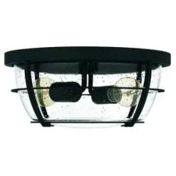 * Indoor Lighting|Cheapest Patriot Lighting® Haley Matte Black 2-Light Flush Mount Ceiling Light