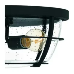 * Indoor Lighting|Cheapest Patriot Lighting® Haley Matte Black 2-Light Flush Mount Ceiling Light