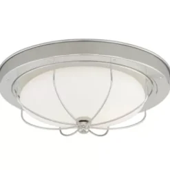 * Indoor Lighting|Cheapest Patriot Lighting® Marina Bay Polished Nickel 1-Light Flush Mount Ceiling Light