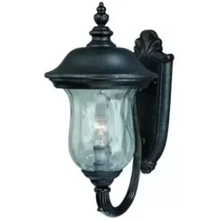 * Outdoor Lighting|Cheapest Patriot Lighting® Almeria Black W/ Gold Flecks Outdoor Wall Light
