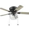 * Ceiling Fans|Cheapest Patriot Lighting™ Anahy 44″ Matte Black Indoor Led Ceiling Fan