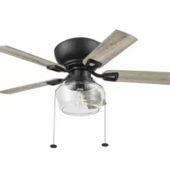 * Ceiling Fans|Cheapest Patriot Lighting™ Anahy 44″ Matte Black Indoor Led Ceiling Fan