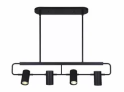 * Indoor Lighting|Cheapest Patriot Lighting® Traza Matte Black 4-Light Island Light