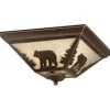 * Indoor Lighting|Coupon Patriot Lighting® Bozeman Burnished Bronze Flush Mount Ceiling Light