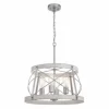 * Indoor Lighting|Coupon Patriot Lighting® Bea White Wash Faux Wood And Galvanized 4-Light Pendant
