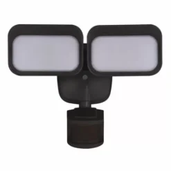 * Outdoor Lighting|Coupon Patriot Lighting® Dualux Bronze Led Dual Head Motion Sensor Outdoor Security Flood Light