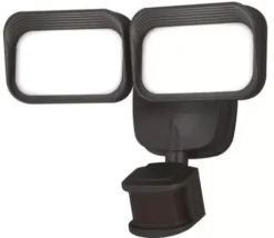 * Outdoor Lighting|Coupon Patriot Lighting® Dualux Bronze Led Dual Head Motion Sensor Outdoor Security Flood Light