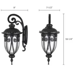 * Outdoor Lighting|Coupon Patriot Lighting Elegant Home Patriot Lighting® Elegant Home Cheleste Textured Mahogany Outdoor Wall Light
