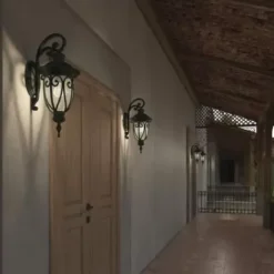 * Outdoor Lighting|Coupon Patriot Lighting Elegant Home Patriot Lighting® Elegant Home Cheleste Textured Mahogany Outdoor Wall Light