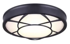 * Indoor Lighting|Coupon Patriot Lighting® Evie Matte Black Integrated Led Flush Mount Ceiling Light