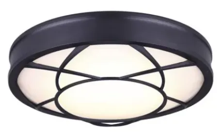 * Indoor Lighting|Coupon Patriot Lighting® Evie Matte Black Integrated Led Flush Mount Ceiling Light