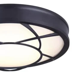 * Indoor Lighting|Coupon Patriot Lighting® Evie Matte Black Integrated Led Flush Mount Ceiling Light