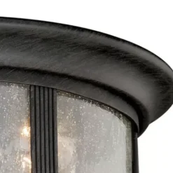 * Outdoor Lighting|Coupon Patriot Lighting® Hanover Brushed Iron 2-Light Outdoor Flush Mount Light