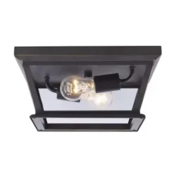 * Outdoor Lighting|Coupon Patriot Lighting® Holliday Oil-Rubbed Bronze 2-Light Outdoor Flush Mount Ceiling Light
