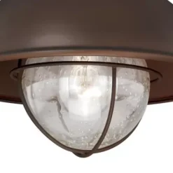 * Outdoor Lighting|Coupon Patriot Lighting® Harwich Burnished Bronze Outdoor Flush Mount Light