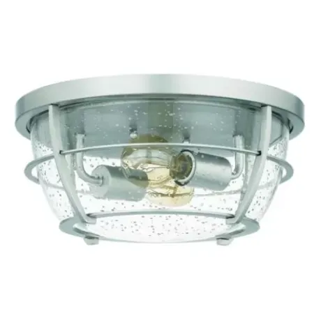 * Indoor Lighting|Coupon Patriot Lighting® Haley Brushed Nickel 2-Light Flush Mount Ceiling Light