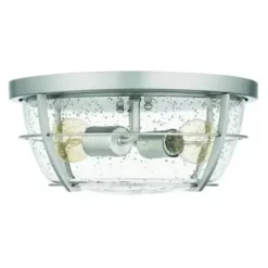 * Indoor Lighting|Coupon Patriot Lighting® Haley Brushed Nickel 2-Light Flush Mount Ceiling Light