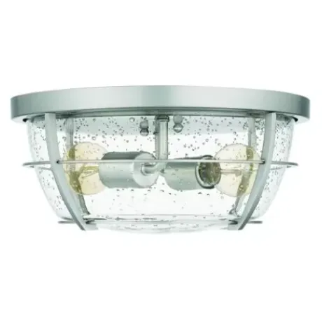 * Indoor Lighting|Coupon Patriot Lighting® Haley Brushed Nickel 2-Light Flush Mount Ceiling Light