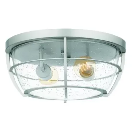 * Indoor Lighting|Coupon Patriot Lighting® Haley Brushed Nickel 2-Light Flush Mount Ceiling Light