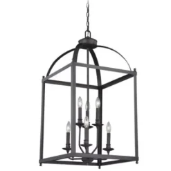 * Indoor Lighting|Coupon Patriot Lighting® Juliet Architectural Bronze 6 Light Pendant