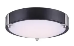 * Indoor Lighting|Coupon Patriot Lighting® Maeve Matte Black/Brushed Nickel Integrated Led Flush Mount Ceiling Light
