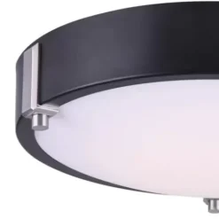 * Indoor Lighting|Coupon Patriot Lighting® Maeve Matte Black/Brushed Nickel Integrated Led Flush Mount Ceiling Light