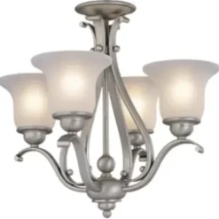* Indoor Lighting|Coupon Patriot Lighting® Monrovia Brushed Nickel 4 Light Chandelier