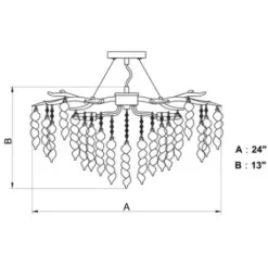 * Indoor Lighting|Coupon Patriot Lighting® Rainier Satin Nickel 4 Light Semi-Flush Mount Ceiling Light