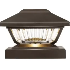 * Outdoor Lighting|Coupon Patriot Lighting® Solar Led Lucy Bronze Post Cap Landscape Light 2-Pack