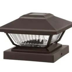 * Outdoor Lighting|Coupon Patriot Lighting® Solar Led Lucy Bronze Post Cap Landscape Light 2-Pack